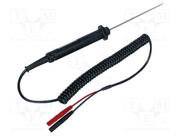 Probe: PT100-type temperature; -40÷600°C; 1m; banana plug 4mm x2