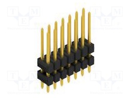 Connector: pin strips; pin header; male; PIN: 14; 2.54mm; THT; 2x7
