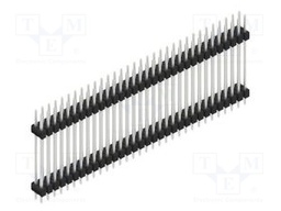 Connector: pin strips; pin header; male; PIN: 64; 2.54mm; THT; 2x32