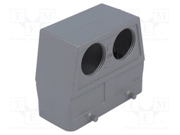 Enclosure: for Han connectors; Han; size 16B; for cable; side