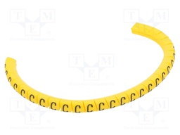 Markers for cables and wires; Label symbol: C; 1.3÷3mm; PVC; PA