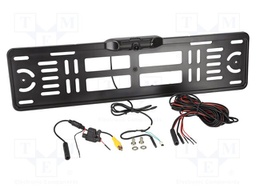 Rear view camera; black; 12VDC; Kit: camera; Car brand: universal