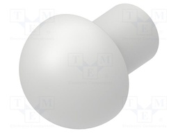 Stopper; polyamide; light grey; L: 13mm; -20÷100°C; Entrelec
