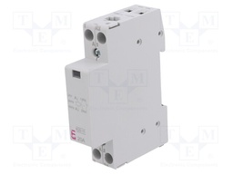 Contactor: 2-pole installation; NC + NO; 24VAC; 20A; DIN; R