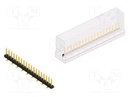 Connector: pin strips; pin header; male; PIN: 19; 2mm; SMT; 1x19