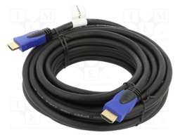 Cable; HDMI 2.0; HDMI plug,both sides; PVC; 7.5m; black; 30AWG