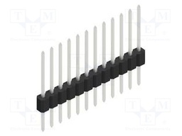 Connector: pin strips; pin header; male; PIN: 12; 1.27mm; THT; 1x12