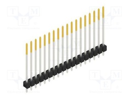 Connector: pin strips; pin header; male; PIN: 18; 2.54mm; THT; 1x18