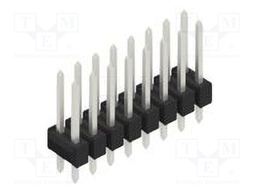 Connector: pin strips; pin header; male; PIN: 16; 2.54mm; THT; 2x8