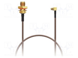Cable; MMCX male,SMA female; angled,straight; -40÷125°C; 0÷6GHz