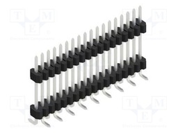 Connector: pin strips; pin header; male; PIN: 18; 1.27mm; SMT; 1x18