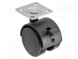 Furniture wheel; Ø: 50mm; with locking