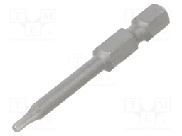 Screwdriver bit; Allen hex key; HEX 2mm; Overall len: 50mm