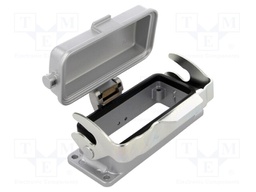 Enclosure: for HDC connectors; C146; size E16; with latch; IP65