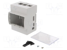 Enclosure: for computer; ODROID C4; ABS + PC; grey; X: 71.3mm