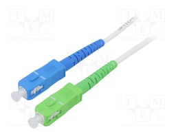 Fiber patch cord; OS2; SC/APC,SC/UPC; 10m; Optical fiber: 9/125um