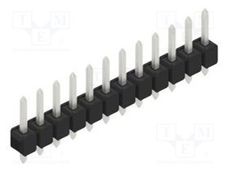 Connector: pin strips; pin header; male; PIN: 12; 2.54mm; THT; 1x12