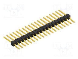 Connector: pin strips; pin header; male; PIN: 19; 2.54mm; SMT; 1x19
