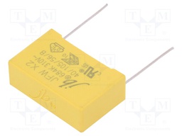 Capacitor: polypropylene; X2,suppression capacitor; 680nF; 27mm