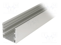 Profiles for LED modules; surface; natural; L: 2m; aluminium
