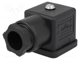 Connector: valve connector; plug; form A; 18mm; female; PIN: 3; mPm