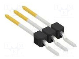 Connector: pin strips; pin header; male; PIN: 3; 2.54mm; SMT; 1x3