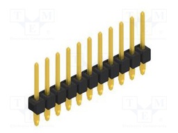 Connector: pin strips; pin header; male; PIN: 11; 2.54mm; THT; 1x11