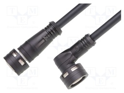 Cable: for sensors/automation; M12; PIN: 8; unshielded; 1m; plug; 2A