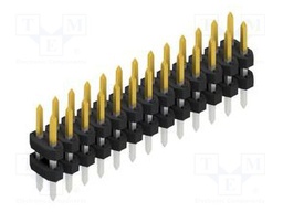 Connector: pin strips; pin header; male; PIN: 26; 2mm; THT; 2x13