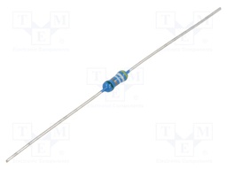 Resistor: metal film; THT; 49.9Ω; 250mW; ±0.5%; 6.3x2.3mm; 10ppm/°C