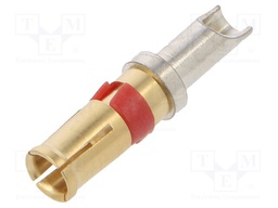 D Sub Contact, DW Series Connectors, Socket, Copper Alloy, Gold Plated Contacts, 12 AWG, 12 AWG