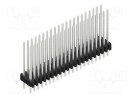 Connector: pin strips; pin header; male; PIN: 42; 1.27mm; THT; 2x21
