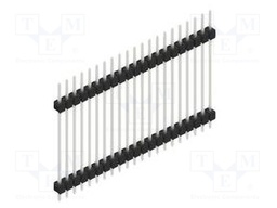 Connector: pin strips; pin header; male; PIN: 21; 2.54mm; THT; 1x21