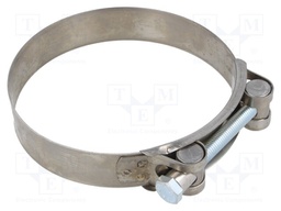 T-bolt clamp; W: 24mm; Clamping: 104Ć·112mm; chrome steel AISI 430