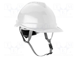 Protective helmet; white; ABS; for working at height