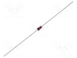 Diode: Zener; 0.5W; 6V; bulk; CASE017AG; single diode; 5uA; 1N52xxB