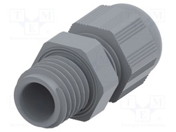 Cable gland; without nut; M12; 1.5; IP68; Mat: polyamide; grey