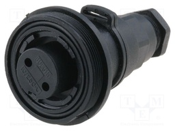 Connector: circular; plug; female; PIN: 2; Buccaneer Standard; IP68