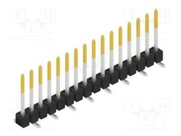 Connector: pin strips; pin header; male; PIN: 16; 2.54mm; SMT; 1x16