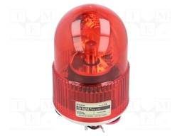 Signaller: lighting; rotating light; red; Series: S100; 24VDC; IP44