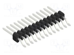 Connector: pin strips; pin header; male; PIN: 13; 1.27mm; SMT; 1x13