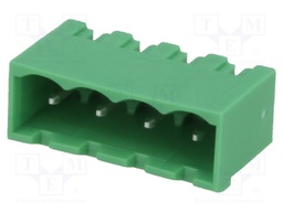 Pluggable terminal block; 5mm; ways: 4; straight; socket; male