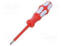 Screwdriver; insulated; Pozidriv®; PZ1; Blade length: 80mm