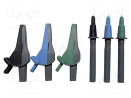 Test acces: kit; black,blue,green