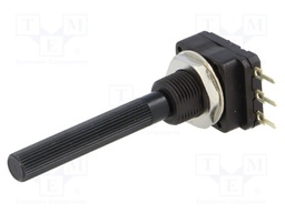 Potentiometer: shaft; single turn; 220Ω; 200mW; THT; 6mm; plastic