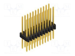 Connector: pin strips; pin header; male; PIN: 22; 1.27mm; THT; 2x11