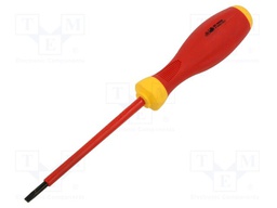 Screwdriver: insulated; slot; SL 4; 100mm; 1kVAC