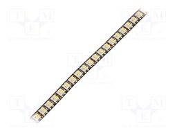 Programmable LED tape; RGBW; 5050; 5V; LED/m: 144; 8mm; black PCB