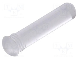 Fiber for LED; Ø3.2mm; L: 11.8mm; round; Front: convex; straight