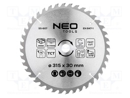 Circular saw; Ø: 315mm; Teeth: 40; cemented carbide; Øhole: 30mm